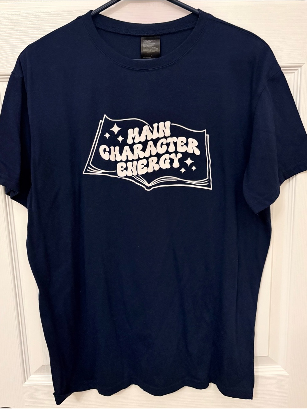 Main Character Energy Navy Graphic Tee